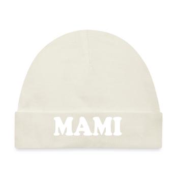 Mami - Baby Premium Organic Mütze - Naturweiß - Vorne