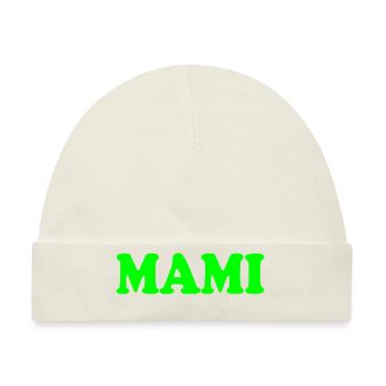 Mami - Baby Premium Organic Mütze - Naturweiß - Vorne