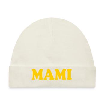 Mami - Baby Premium Organic Mütze - Naturweiß - Vorne