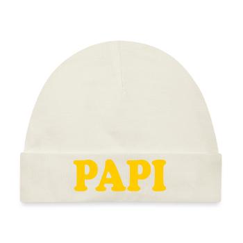 Papi - Baby Premium Organic Mütze - Naturweiß - Vorne