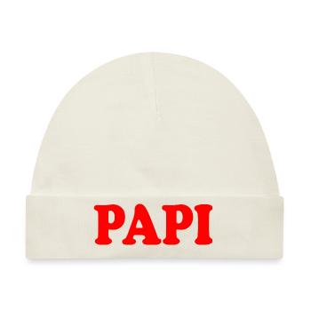 Papi - Baby Premium Organic Mütze - Naturweiß - Vorne