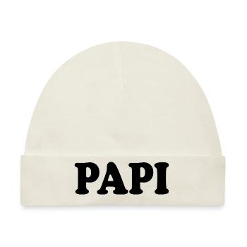 Papi - Baby Premium Organic Mütze - Naturweiß - Vorne