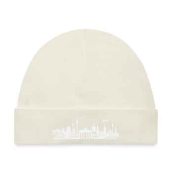 Berlin Skyline - Baby Premium Organic Mütze - Naturweiß - Vorne