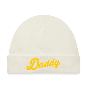 Daddy - Baby Premium Organic Mütze - Naturweiß - Vorne
