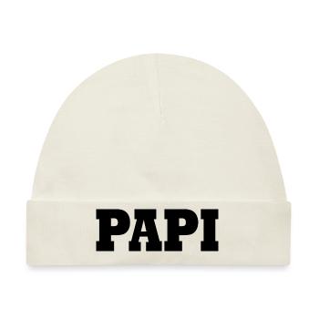 Papi - Baby Premium Organic Mütze - Naturweiß - Vorne