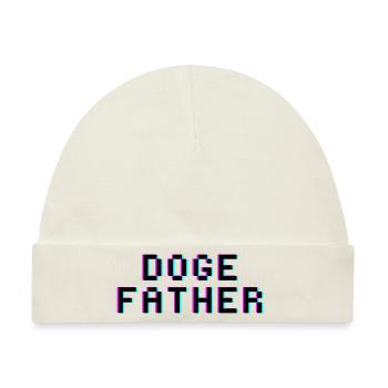 Doge Father - Baby Premium Organic Mütze - Naturweiß - Vorne