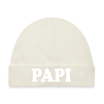 Papi - Baby Premium Organic Mütze - Naturweiß - Vorne