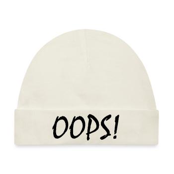 Oops - Baby Premium Organic Mütze - Naturweiß - Vorne