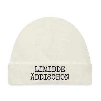Limidde Äddischon - Berliner Edition für Berliner - Baby Premium Organic Mütze - Naturweiß - Vorne