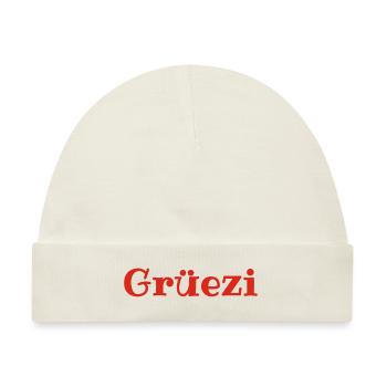 Grüezi - Schweiz - Switzerland - Swiss - Suisse - Baby Premium Organic Mütze - Naturweiß - Vorne