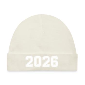 2026 - Baby Premium Organic Mütze - Naturweiß - Vorne