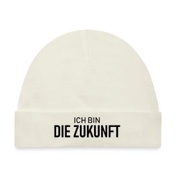 Ich bin die Zukunft - Motivation - Baby Premium Organic Mütze - Naturweiß - Vorne