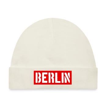 Berlin - Hauptstadt - Deutschland - Berliner Bär - Baby Premium Organic Mütze - Naturweiß - Vorne