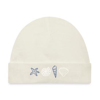 Muscheln - Meerestiere - Baby Premium Organic Mütze - Naturweiß - Vorne