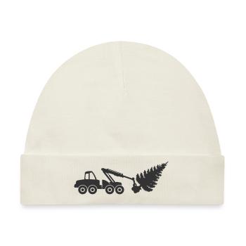 Symbol für Holzernter: Symbol: Form. Holzfäller - Baby Premium Organic Mütze - Naturweiß - Vorne