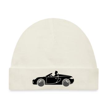 Auto Sportwagen Cabrio - Baby Premium Organic Mütze - Naturweiß - Vorne