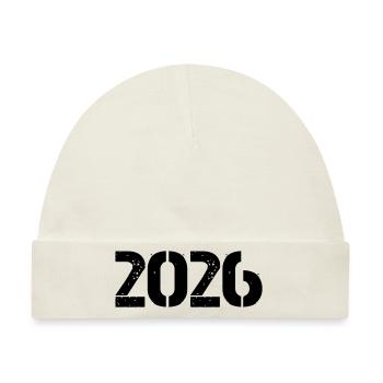 2026 - Baby Premium Organic Mütze - Naturweiß - Vorne