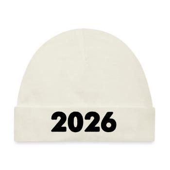 2026 - Baby Premium Organic Mütze - Naturweiß - Vorne