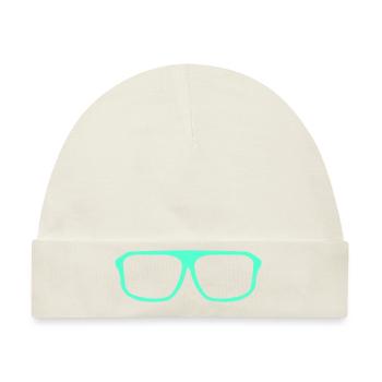 Brille - Baby Premium Organic Mütze - Naturweiß - Vorne