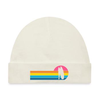 Surfergirl Surferin - Baby Premium Organic Mütze - Naturweiß - Vorne
