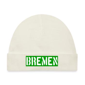 Bremen - Weser - Werder - Hansestadt - Baby Premium Organic Mütze - Naturweiß - Vorne
