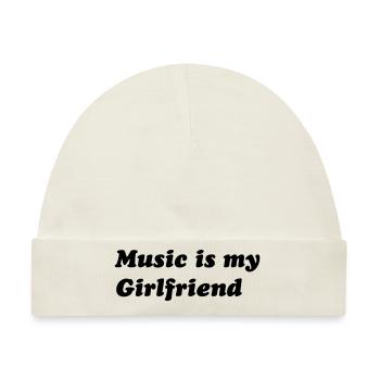 music - Baby Premium Organic Mütze - Naturweiß - Vorne