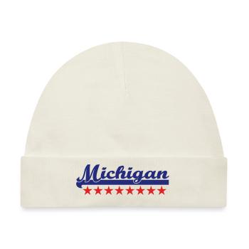 michigan - Baby Premium Organic Mütze - Naturweiß - Vorne