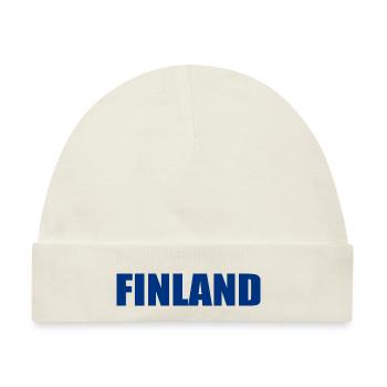 Finnland - Baby Premium Organic Mütze - Naturweiß - Vorne