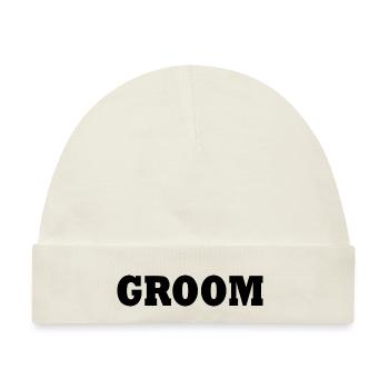 Groom - Baby Premium Organic Mütze - Naturweiß - Vorne