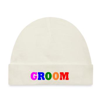 Groom - Baby Premium Organic Mütze - Naturweiß - Vorne
