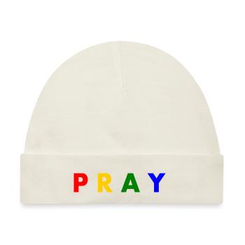 Pray - Baby Premium Organic Mütze - Naturweiß - Vorne