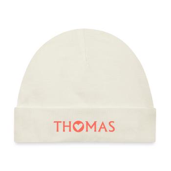 Thomas - Baby Premium Organic Mütze - Naturweiß - Vorne