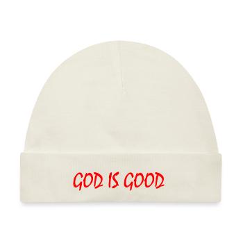 God is good - Baby Premium Organic Mütze - Naturweiß - Vorne