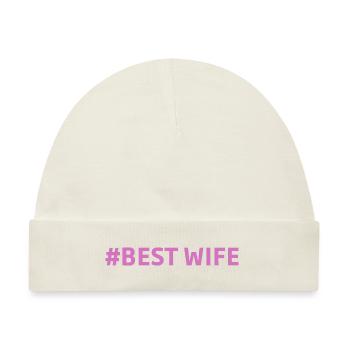 #Best Wife Beste Ehefrau Lieblingsmensch - Baby Premium Organic Mütze - Naturweiß - Vorne
