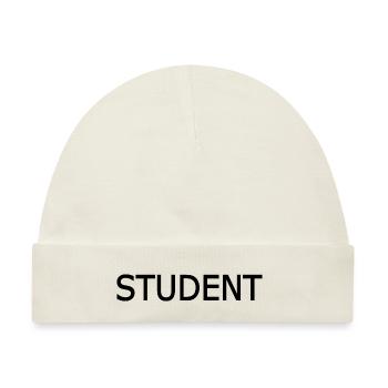 Student - Baby Premium Organic Mütze - Naturweiß - Vorne