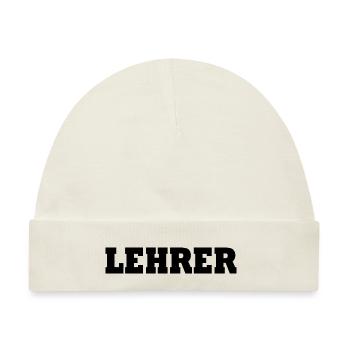 Lehrer - Baby Premium Organic Mütze - Naturweiß - Vorne