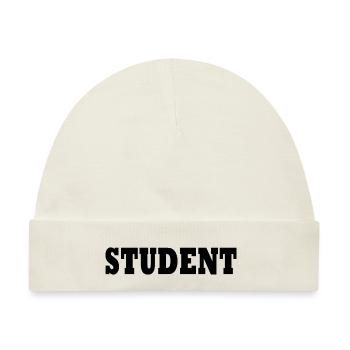 Student - Baby Premium Organic Mütze - Naturweiß - Vorne