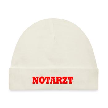 Notarzt - Baby Premium Organic Mütze - Naturweiß - Vorne