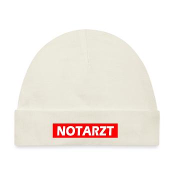 Notarzt - Baby Premium Organic Mütze - Naturweiß - Vorne