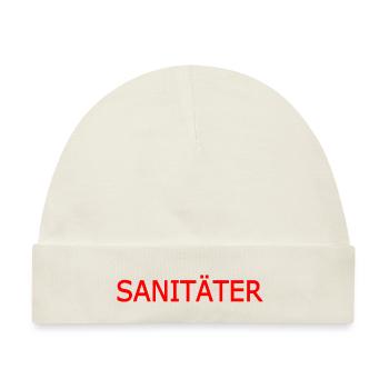 sanitäter - Baby Premium Organic Mütze - Naturweiß - Vorne