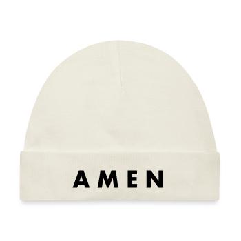 Amen - Baby Premium Organic Mütze - Naturweiß - Vorne