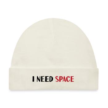 I need space - Baby Premium Organic Mütze - Naturweiß - Vorne