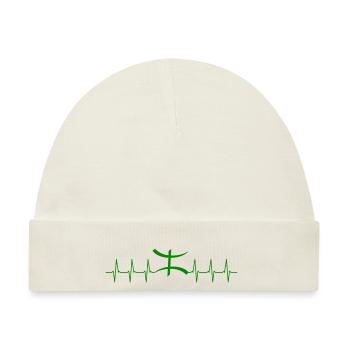 Herzschlag Amazigh Berber Kabyle Chaoui V. - Baby Premium Organic Mütze - Naturweiß - Vorne