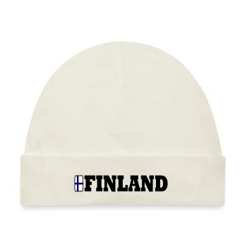 Finnland - Baby Premium Organic Mütze - Naturweiß - Vorne