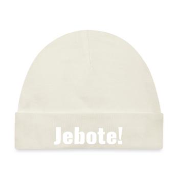 Balkan - Spruch - Jebote - Baby Premium Organic Mütze - Naturweiß - Vorne