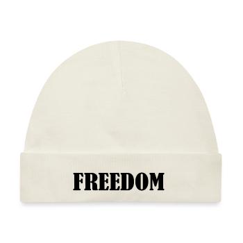 Freedom - Baby Premium Organic Mütze - Naturweiß - Vorne