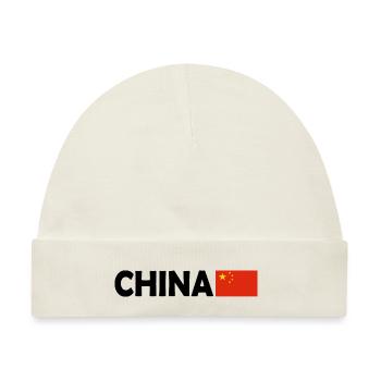 China - Baby Premium Organic Mütze - Naturweiß - Vorne