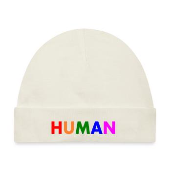 Human - Baby Premium Organic Mütze - Naturweiß - Vorne