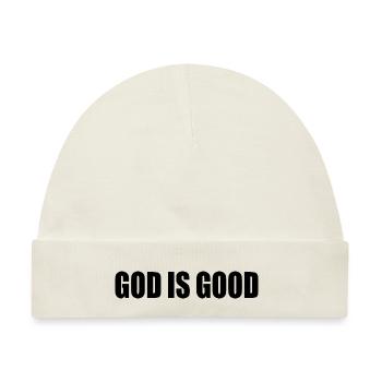 God is good - Baby Premium Organic Mütze - Naturweiß - Vorne
