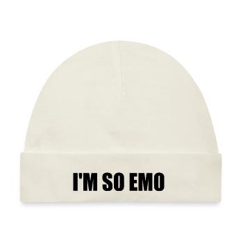 Im so emo - Baby Premium Organic Mütze - Naturweiß - Vorne